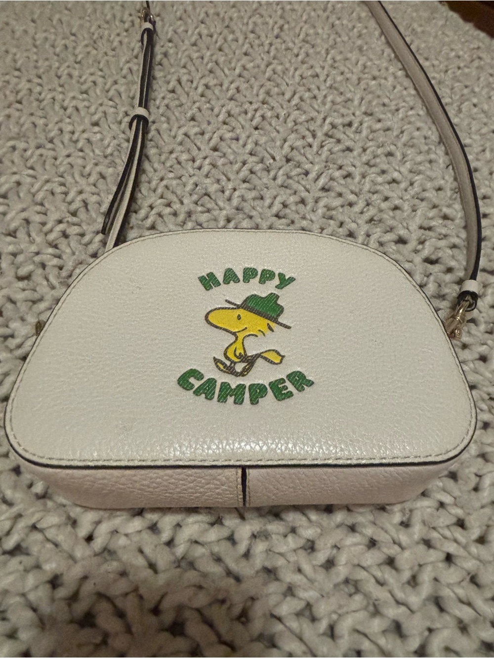 Coach Peanuts Woodstock Mini Serena leather Crossbody Happy Camper Handbag - Picture 3 of 13